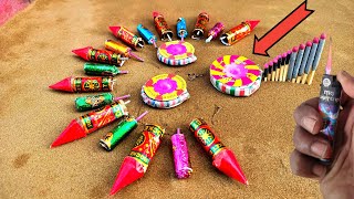 Diwali Rocket vs ground Chakkarmatchstick Chain Reaction Domino amazing Experimentmirchi bullet😨😱 [upl. by Burk146]