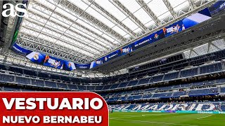 El ESPECTACULAR VESTUARIO del REAL MADRID en el NUEVO BERNABÉU [upl. by Eseilenna]