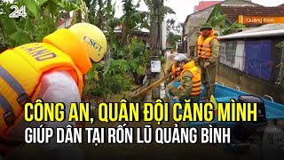 Công an quân đội căng mình giúp người dân tại vùng rốn lũ Quảng Bình  VTV24 [upl. by Sigmund416]