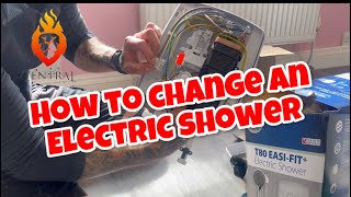 HOW TO CHANGE AN ELECTRIC SHOWER [upl. by Calypso]