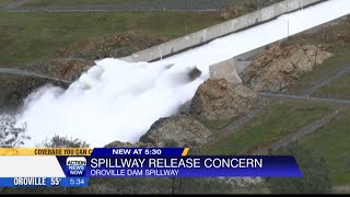 Oroville Dam Spillway release concern [upl. by Hezekiah259]