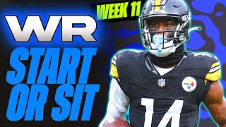 🔥 WEEK 11 WR MUST StartSit Analysis 🚀  2024 Fantasy Football Advice [upl. by Yenruoc978]