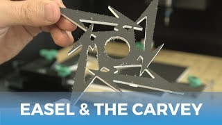 How To Use Easel to Make a Fidget Spinner  Inventables Carvey 3D Carving Machine [upl. by Aneloaup]