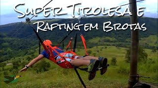 Super Tirolesa  Rafting em Brotas [upl. by Dadirac]