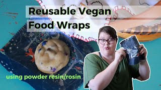 DIY Vegan Food wraps with Powder Resin [upl. by Eelreveb794]