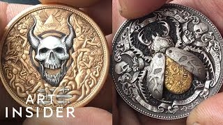 Coins Have Hidden Booby Traps And Secret Levers  Insider Art [upl. by Imeaj782]