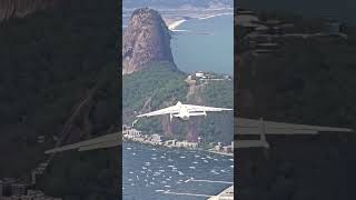 Incredible View of This Giant Landing in Rio de Janeiro gaming msfs2020 shorts landing video [upl. by Cornall395]