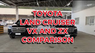 TOYOTA LAND CRUISER VX and ZX COMPARISON [upl. by Jacobsohn]