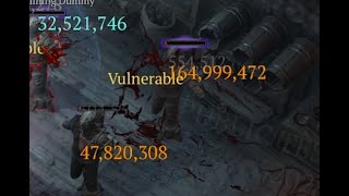 Diablo 4  last min PTR  Barbarian  Bash  165 Mio DMG [upl. by Hpseoj]