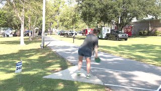 quotBaskets for Basketsquot disc golf tourney raising money for high school basketball [upl. by Tremml]