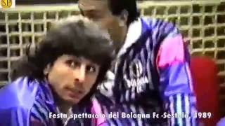 Festa spettacolo Bologna calcio  Sestola 1989 [upl. by Enyledam]