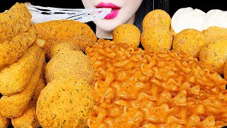 ASMR CHEESY CARBO FIRE NOODLE CHEESE BALL CHEESE STICKS 까르보불닭 뿌링클 치즈볼 먹방 EATING SOUNDS MUKBANG [upl. by Lot341]