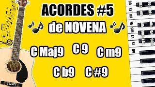 Acordes 5  de Novena quot9quot Maj9 m9 9 b9 y 9 Curso de Armonía  Teoría Musical [upl. by Germain]