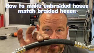 How to make unbraided hoses match braided hoses [upl. by Glen]