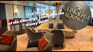 Disney Wish Concierge Lounge and Sundeck TOUR [upl. by Jobye]