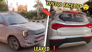 2024 XUV 300 FACELIFT LEAKED 🦁 FINAL FRONT LOOK IS HERE 😱 XUV300 NEW MODEL😍 XUV300 2023 Facelift [upl. by Elahcim]