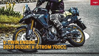 LEAKED THE ALL NEW 2023 SUZUKI V STROM 700 WILL HAVE MORE POWER AND MORE MODERN DESIGN [upl. by Eyssej]