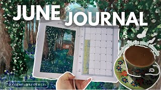 🍃june 2024bullet journal setup  plan with me 📘 simple and minimalistic ✨ [upl. by Onileba98]