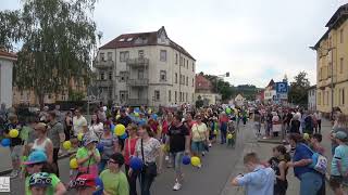 Festumzug Heidenauer Stadtfest mit über 1300 Mitwirkenden Händler Vereine Usw 🚒🚑 🚔 [upl. by Welcome140]