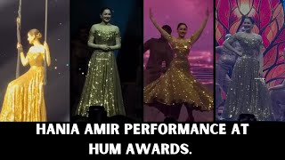 Hania Amir Dance Performance at Hum Awards  Shimmers amp Glams [upl. by Anilok]