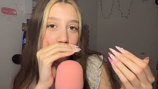 ASMR Mic Scratching  Mouth Sounds amp Nail Tapping 💅✨ No Talking [upl. by Head4]