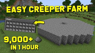 Minecraft Creeper Farm 120  Easy Gunpowder Farm Tutorial 120  JAVA ONLY [upl. by Eloccin]