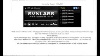 Shoutcast Icecast HTML5 Radio Player  S V N Labs [upl. by Egag225]