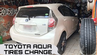 TOYOTA AQUA UPGRADES  USE ALLOY amp NEW NEXEN CLASSIC PREMIERE CP672 18565R15 PRICES IN KARACHI [upl. by Bomke]