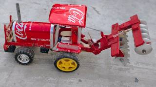 How to Make an Amazing Mini Tractor Harrow recycling Soda Cans [upl. by Bandur]