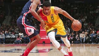 Giannis Antetokoumpo DoubleDouble vs Wizards  2219 [upl. by Eintirb]