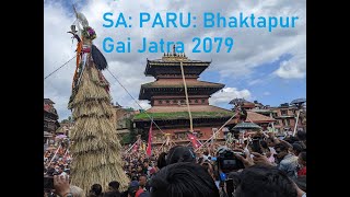 Sa Paru Gai Jatra in Bhaktapur 2079 [upl. by Sugden]