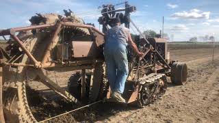 Buckeye Ditcher installing tile [upl. by Angelica]