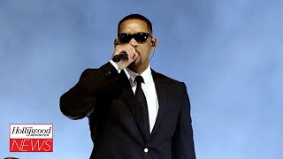 Will Smith Performs With J Balvin at Coachella for Men in Black Performance  THR News [upl. by Dulce]