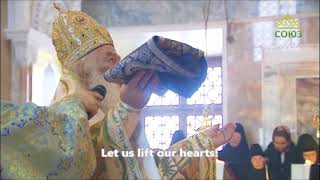 Orthodox Divine Liturgy  Let us lift our hearts [upl. by Leivad]