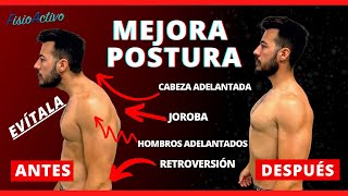 🔴 Programa de Ejercicios para MEJORAR la Postura de la ESPALDA JOROBADA ¡PONTE DERECHO SORPRESA 😮🎁 [upl. by Silberman852]