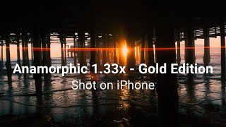 Anamorphic 133x  Gold Edition  iPhone 15 Pro  SANDMARC [upl. by Oralie]