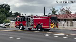 POMONA LAcoFD Engine 182 responding to difficulty breathing [upl. by Kask324]