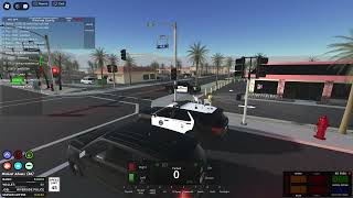 Police Officer patrol Perris California roblox [upl. by Oah466]