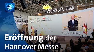 Hannover Messe eröffnet Größte Industrieschau der Welt [upl. by Aliemaj113]