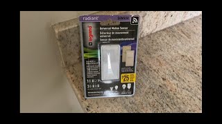 Install Legrand Motion Sensor Light Switch 1 Pole  How to  DIY  Installation [upl. by Ormsby]