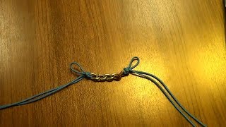 How to Make a String Curb Chain Using the Fiador Knot [upl. by Earehs]