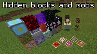 How to get secret items and mobs in Minecraft [upl. by Noirod603]