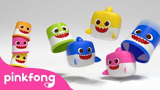 🌈 Color the Cube Shark Family  Learn Colors with Baby Shark  Pinkfong Kids Song [upl. by Laroc]