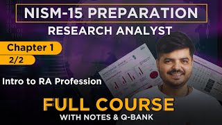 NISM Research Analyst Exam 2024  FULL COURSE  Chapter 1 Part  B [upl. by Yra469]