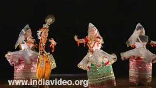 Ras Lila Manipuri dance India [upl. by Citron570]