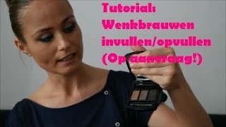 TutorialWenkbrauwen invullenopvullen Op aanvraag  BeautyFavourite [upl. by Neff]