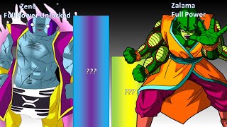 Zeno Vs Zalama Power Level [upl. by Tsuda378]