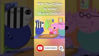 Pov Pan Zebro to nowy Marcin Dubiel shorts przeróbka świnkapeppa [upl. by Glendon645]