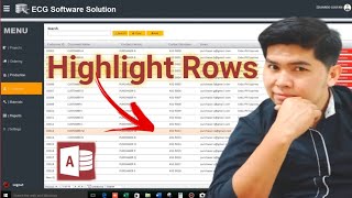 How to HIGHLIGHT rows in Continuous form of Microsoft Access [upl. by Sidnarb]