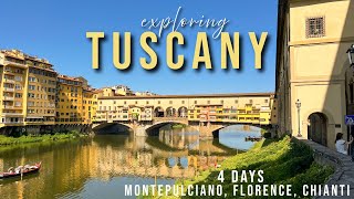 4 day guide in Tuscany Exploring Montepulciano Florence and Chianti [upl. by Aneryc]